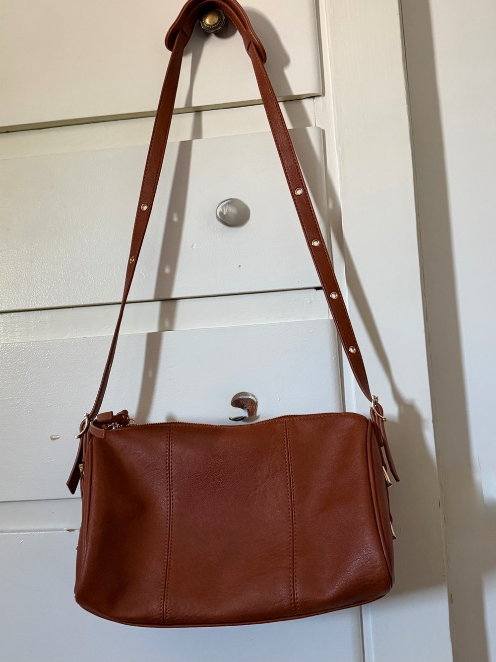 Antik Kraft Tan Brown Leather Shoulder Bag